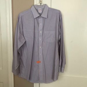 Brooks Brother Traditional-Fit Dress Oxford Shirt, Non-Iron Spread Collar